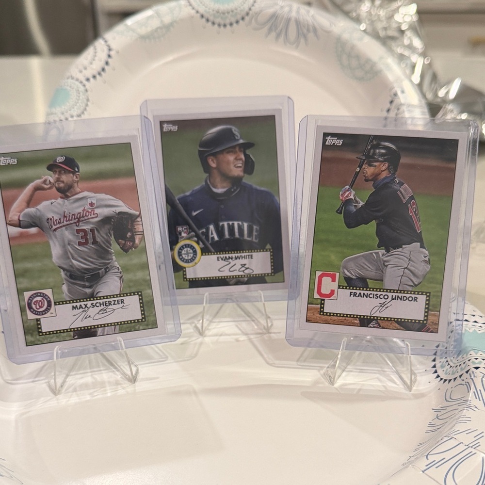 Topps MLB Player Trading Cards - Red, Blue, Black